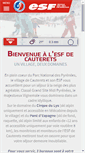Mobile Screenshot of esf-cauterets.com